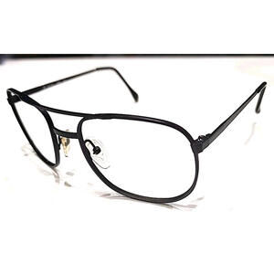 Art Craft Vintage Sm No Lenses Black Metal Square Sunglasses Frame 55-18 145 USA